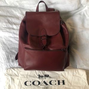 Coach 1941 leather rucksack in oxblood